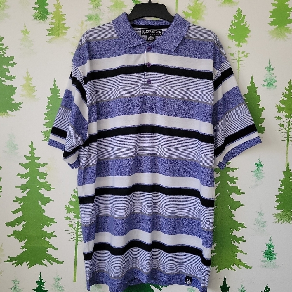 Silver stone Striped Polo Shirt